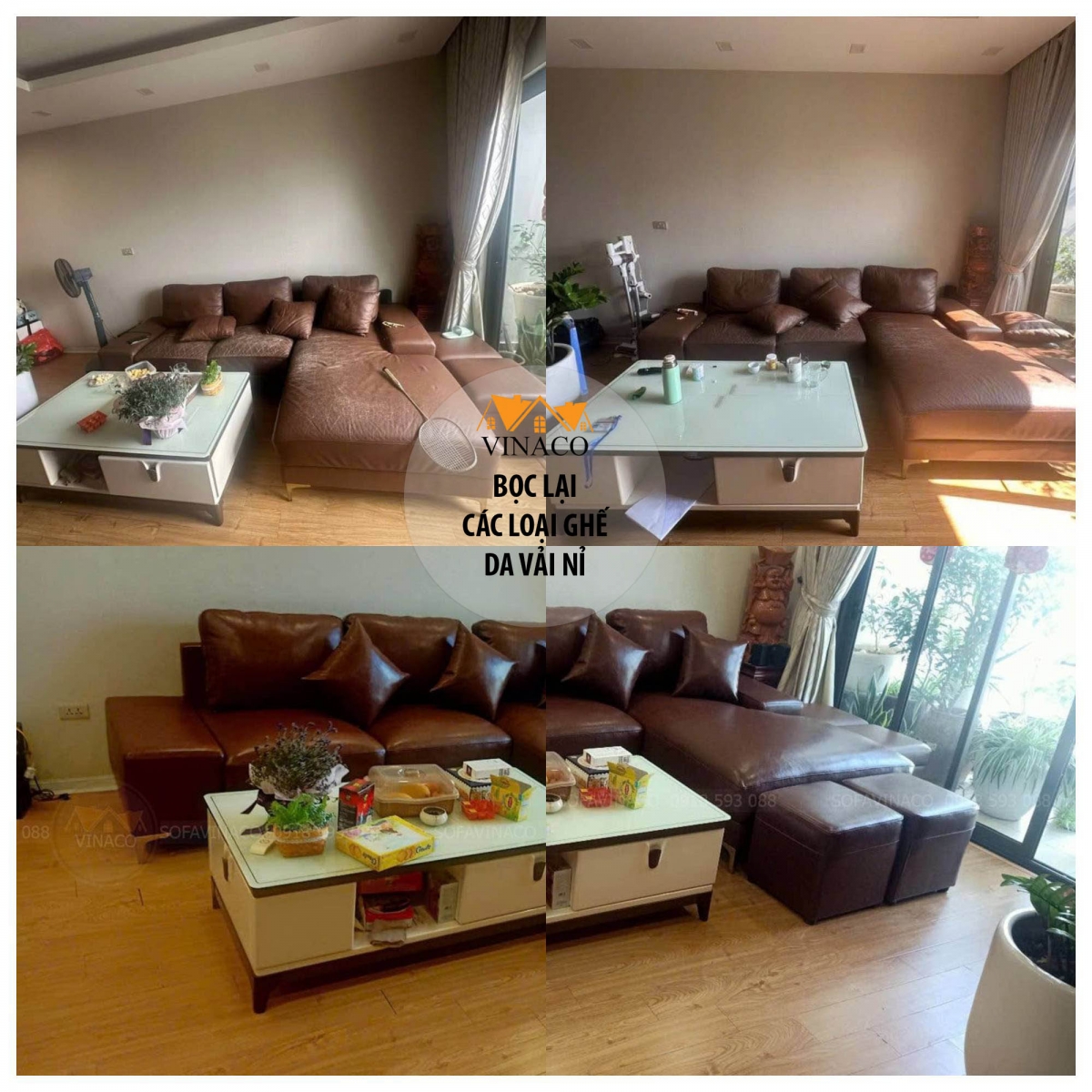 bọc lại ghế sofa da bị bong tróc